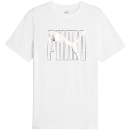 Puma Koszulka męska Puma ESS+ LOGO LAB Holiday Tee biała 675922 02