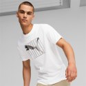 Puma Koszulka męska Puma ESS+ LOGO LAB Holiday Tee biała 675922 02