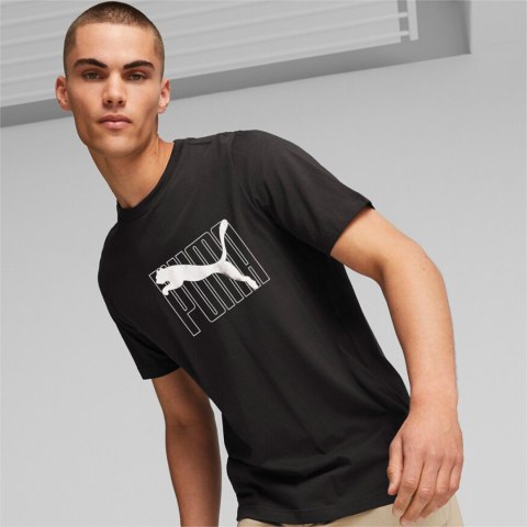 Puma Koszulka męska Puma ESS+ LOGO LAB Holiday Tee czarna 675922 01 Puma Koszulka męska Puma ESS+ LOGO LAB Holiday Tee czarna 675922 01