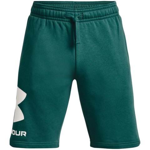 Under Armour Spodenki męskie Under Armour Rival FLC Big Logo Shorts zielone 1357118 722