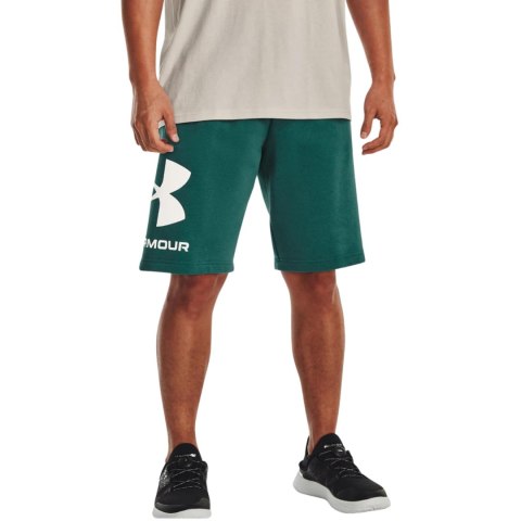 Under Armour Spodenki męskie Under Armour Rival FLC Big Logo Shorts zielone 1357118 722 Under Armour Spodenki męskie Under Armour Rival FLC Big Logo Shorts zielone 1357118 722