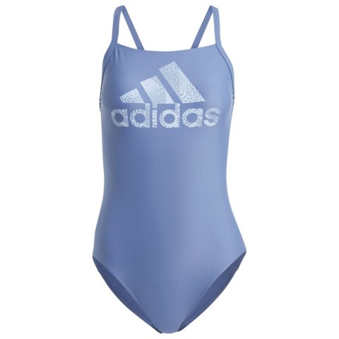 Adidas Kostium kąpielowy damski adidas Big Logo niebieski IA3192