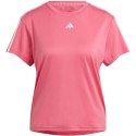 Adidas Koszulka damska adidas Aeroready Train Essentials 3-Stripes Tee różowa HZ5688