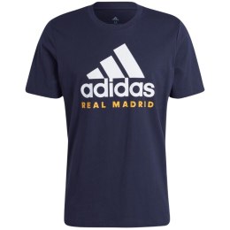 Adidas Koszulka męska adidas Real Madrid DNA Graphic Tee granatowa HY0613