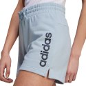 Adidas Spodenki damskie adidas Essentials Linear French Terry błękitne IL3355