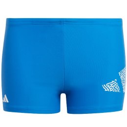 Adidas Spodenki kąpielowe dla dzieci adidas 3 Bar Logo niebieskie IA5406