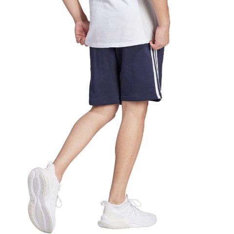Adidas Spodenki męskie adidas Essentials Fleece 3-Stripes Shorts granatowe IJ6484 Adidas Spodenki męskie adidas Essentials Fleece 3-Stripes Shorts granatowe IJ6484
