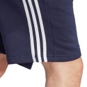 Adidas Spodenki męskie adidas Essentials Fleece 3-Stripes Shorts granatowe IJ6484