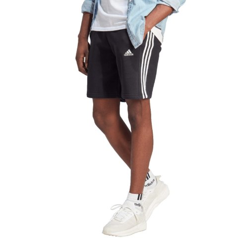 Adidas Spodenki męskie adidas Essentials Fleece 3-Stripes czarne IB4026 Adidas Spodenki męskie adidas Essentials Fleece 3-Stripes czarne IB4026