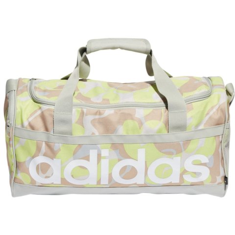 Adidas Torba adidas Linear Graphic Duffel S beżowo-brązowo-żółta IJ5638