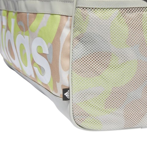 Adidas Torba adidas Linear Graphic Duffel S beżowo-brązowo-żółta IJ5638 Adidas Torba adidas Linear Graphic Duffel S beżowo-brązowo-żółta IJ5638