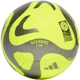 Adidas teamwear Piłka nożna adidas Oceaunz Club Ball żółto-szara HZ6932