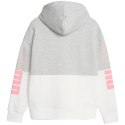 Puma Bluza damska Puma Power Colorblock Hoodie FL szaro-biała 676023 04