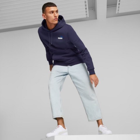 Puma Bluza męska Puma ESS+ 2 Col Small Logo Hoodie FL granatowa 674471 06 Puma Bluza męska Puma ESS+ 2 Col Small Logo Hoodie FL granatowa 674471 06