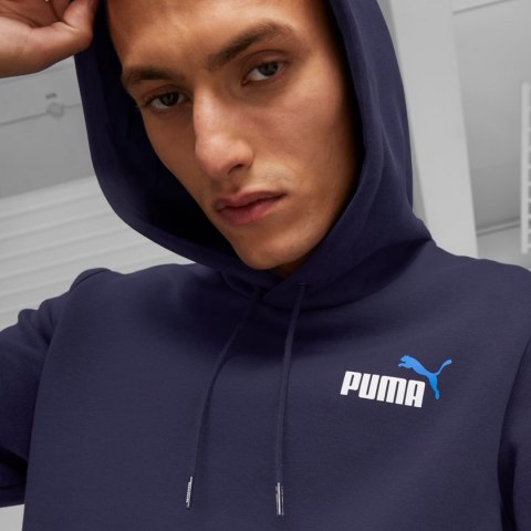 Puma Bluza męska Puma ESS+ 2 Col Small Logo Hoodie FL granatowa 674471 06 Puma Bluza męska Puma ESS+ 2 Col Small Logo Hoodie FL granatowa 674471 06