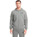 Puma Bluza męska Puma ESS Small Logo FZ Hoodie FL szary 586702 03