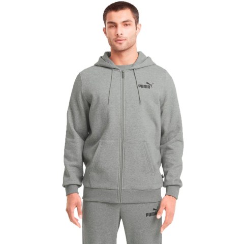 Puma Bluza męska Puma ESS Small Logo FZ Hoodie FL szary 586702 03 Puma Bluza męska Puma ESS Small Logo FZ Hoodie FL szary 586702 03