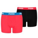 Puma Bokserki dla dzieci Puma Basic Boxer 2P czerwone, czarne 935454 04