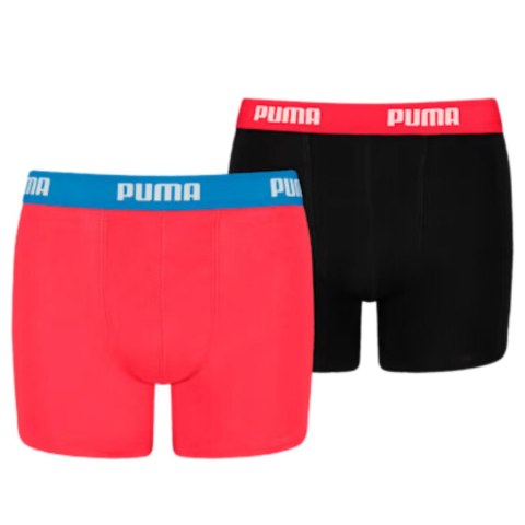 Puma Bokserki dla dzieci Puma Basic Boxer 2P czerwone, czarne 935454 04