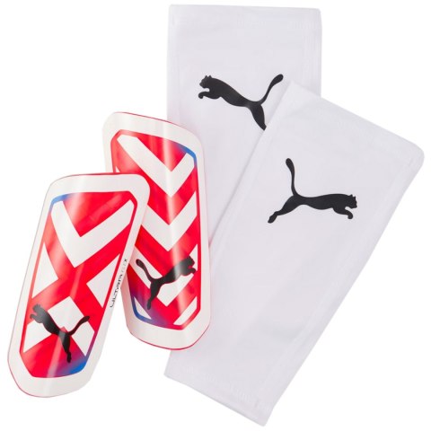 Puma Ochraniacze piłkarskie Puma Ultra Flex Sleeve biało-czerwone 030871 05