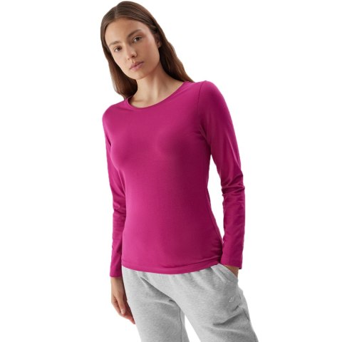 4F Koszulka damska longsleeve 4F F167 ciemny róż 4FAW23TLONF167 53S 4F Koszulka damska longsleeve 4F F167 ciemny róż 4FAW23TLONF167 53S