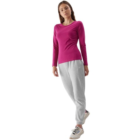 4F Koszulka damska longsleeve 4F F167 ciemny róż 4FAW23TLONF167 53S 4F Koszulka damska longsleeve 4F F167 ciemny róż 4FAW23TLONF167 53S
