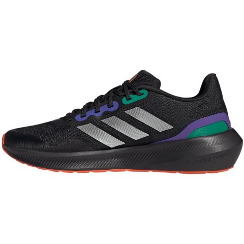 Adidas Buty męskie adidas Runfalcon 3 TR czarno-zielono-fioletowe HP7570 Adidas Buty męskie adidas Runfalcon 3 TR czarno-zielono-fioletowe HP7570