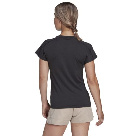 Adidas Koszulka damska adidas Aeroready Train Essentials Minimal Branding V-Neck Tee czarna HN5543 Adidas Koszulka damska adidas Aeroready Train Essentials Minimal Branding V-Neck Tee czarna HN5543