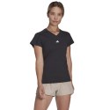 Adidas Koszulka damska adidas Aeroready Train Essentials Minimal Branding V-Neck Tee czarna HN5543