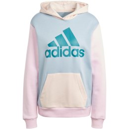 Adidas Bluza damska adidas Essentials Logo Boyfriend Fleece różowo-niebieska IM0267