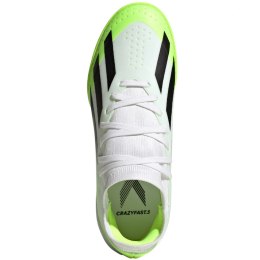 Adidas Buty piłkarskie dla dzieci adidas X Crazyfast.3 IN biało-zielone IE1563
