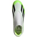 Adidas Buty piłkarskie dla dzieci adidas X Crazyfast.3 Laceless TF biało-zielone IE1499