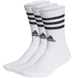Adidas Skarpety adidas 3-Stripes Cushioned Crew Socks 3P białe HT3458