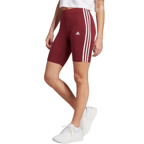 Adidas Spodenki damskie adidas Essentials 3-Stripes czerwone IM2846 Adidas Spodenki damskie adidas Essentials 3-Stripes czerwone IM2846