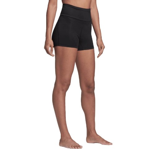 Adidas Spodenki damskie adidas Yoga Essentials High-Waisted czarne HD6825 Adidas Spodenki damskie adidas Yoga Essentials High-Waisted czarne HD6825