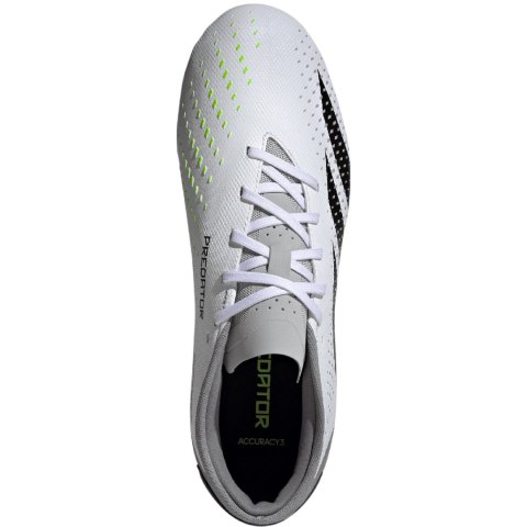 Adidas Buty piłkarskie adidas Predator Accuracy.3 L FG biało-szare GZ0014 Adidas Buty piłkarskie adidas Predator Accuracy.3 L FG biało-szare GZ0014
