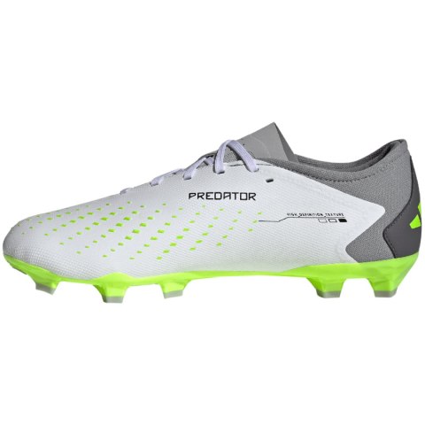 Adidas Buty piłkarskie adidas Predator Accuracy.3 L FG biało-szare GZ0014 Adidas Buty piłkarskie adidas Predator Accuracy.3 L FG biało-szare GZ0014