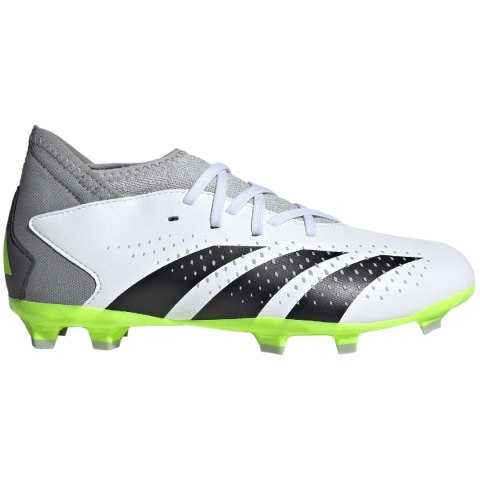 Adidas Buty piłkarskie dla dzieci adidas Predator Accuracy.3 FG biało-szare IE9504