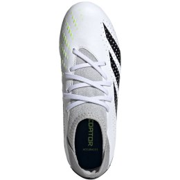 Adidas Buty piłkarskie dla dzieci adidas Predator Accuracy.3 FG biało-szare IE9504