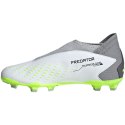 Adidas Buty piłkarskie dla dzieci adidas Predator Accuracy.3 Laceless FG biało-szare IF2265