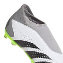 Adidas Buty piłkarskie dla dzieci adidas Predator Accuracy.3 Laceless FG biało-szare IF2265