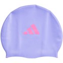 Adidas Czepek pływacki dla dzieci adidas 3-Stripes Swim fioletowy IM1045