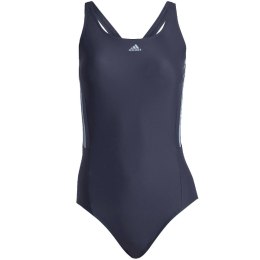 Adidas Kostium kąpielowy damski adidas Mid 3-Stripes Swimsuit granatowy HS5317