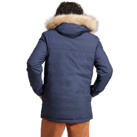 Adidas Kurtka męska adidas Parka Hooded Fur granatowa IK0552 Adidas Kurtka męska adidas Parka Hooded Fur granatowa IK0552