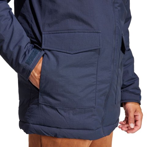Adidas Kurtka męska adidas Parka Hooded Fur granatowa IK0552 Adidas Kurtka męska adidas Parka Hooded Fur granatowa IK0552