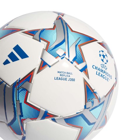 Adidas teamwear Piłka nożna adidas UCL Junior 350 League 23/24 Group Stage Kids biało-niebieska IA0941 Adidas teamwear Piłka nożna adidas UCL Junior 350 League 23/24 Group Stage Kids biało-niebieska IA0941