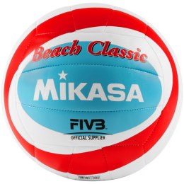 Mikasa Piłka siatkowa plażowa Mikasa Beach Classic biało-czerwono-niebieska BV543C-VXB-RSB