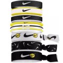 Nike Gumki do włosów Nike Mixed Ponytail Holders 9 szt. czarno-biało-żółte N0003537032OS