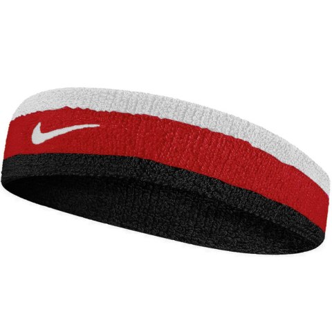 Nike Opaska na głowę Nike Swoosh biało-czerwono-czarna N0001544118OS