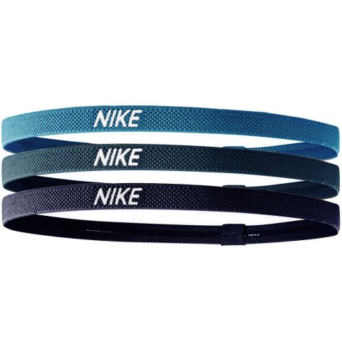 Nike Opaski na włosy Nike Headbands 3 szt. turkusowa, niebieska, granatowa N1004529430OS Nike Opaski na włosy Nike Headbands 3 szt. turkusowa, niebieska, granatowa N1004529430OS